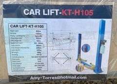 Unused KT-H105 2-post car lift