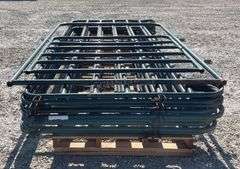 9- 12' corral panels + 6' walk through gate panel