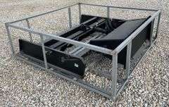 Unused 6' skid steer grader scraper w/ hydraulic scarifer