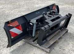 Unused 86" skid steer snow plow