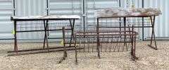 4- homemade hay feeders up to 8' long