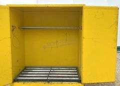 59" wide steel flammables cabinet