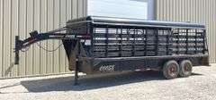 2014 Coose 20' gooseneck stock trailer