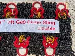 8- unused 7' double leg lifting chains