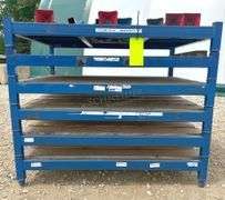 4'x42" steel shelf w/ adjustable shelf leg height