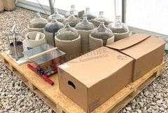 Group of home winemaking equipment