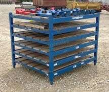 4'x42" steel shelf w/ adjustable shelf leg height