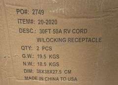 2- unused 30' 50 amp RV power cords