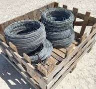 6 rolls of used smooth fence wire
