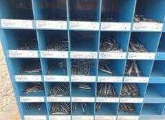 Durham 35" wide steel bolt bins w/ hardware