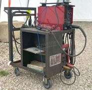PowerCon PD20 mig welder on cart
