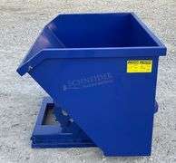 Unused 62" wide dumping hopper w/ fork pockets
