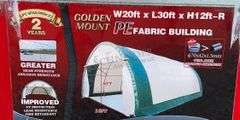 Unused 20'x30'x12' portable hoop shelter