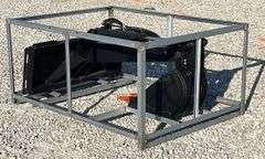 Unused skid steer fixed arm backhoe w/ 14" bucket