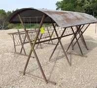 4- homemade hay feeders up to 8' long