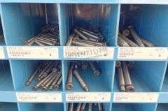 Durham 35" wide steel bolt bins w/ hardware