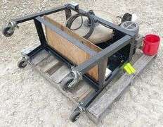 Grinding wheel on stand, 110 volt motor