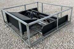 Unused 6' skid steer grader scraper w/ hydraulic scarifer
