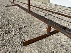 Unused 24' freestanding corral panel w/ 8' gate on 1 end