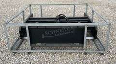 Unused 6' skid steer grader scraper w/ hydraulic scarifer