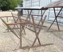 4- homemade hay feeders up to 8' long