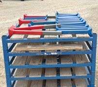 4'x42" steel shelf w/ adjustable shelf leg height