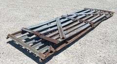 12' & 14' galvanized farm gates, some damage