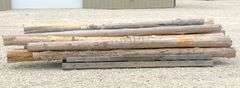 Group of cedar posts up to 12.5' long