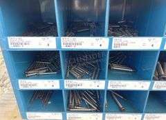 Durham 35" wide steel bolt bins w/ hardware