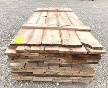 Group of rough sawn 1" thick white oak lumber up to 9' long