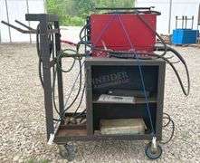 PowerCon PD20 mig welder on cart