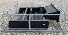 Unused 6' skid steer grader scraper w/ hydraulic scarifer