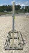8' rolling steel hanger rack