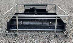 Unused 6' skid steer grader scraper w/ hydraulic scarifer
