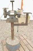 Dayton 8" commercial bench grinder on stand