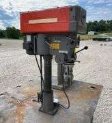 4'x5' steel welding table w/ vise, drill press & arbor press