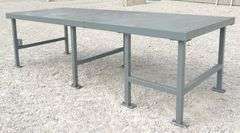 4'x10' steel work table