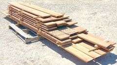 Group of 1" thick rough sawn walnut lumber