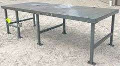 4'x10' steel work table
