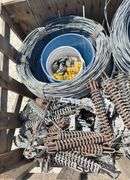 Group of used electric fence materials