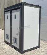 Unused portable double toilet unit