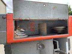 4'x5' steel welding table w/ vise, drill press & arbor press