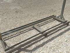 8' rolling steel hanger rack