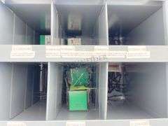2-tier 34" wide steel bolt bin w/ hardware