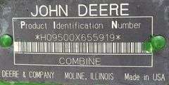 John Deere 9500 4x4 combine