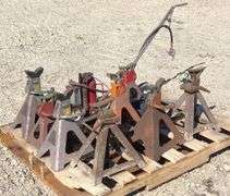 Group of jack stands and jacks