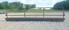 Unused 24' freestanding corral panel w/ bunk feeder