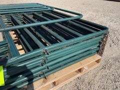 9- 12' corral panels + 6' walk through gate panel