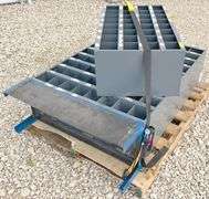 2-tier 34" wide steel bolt bin w/ hardware