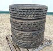 4- 295/75R22.5 tires